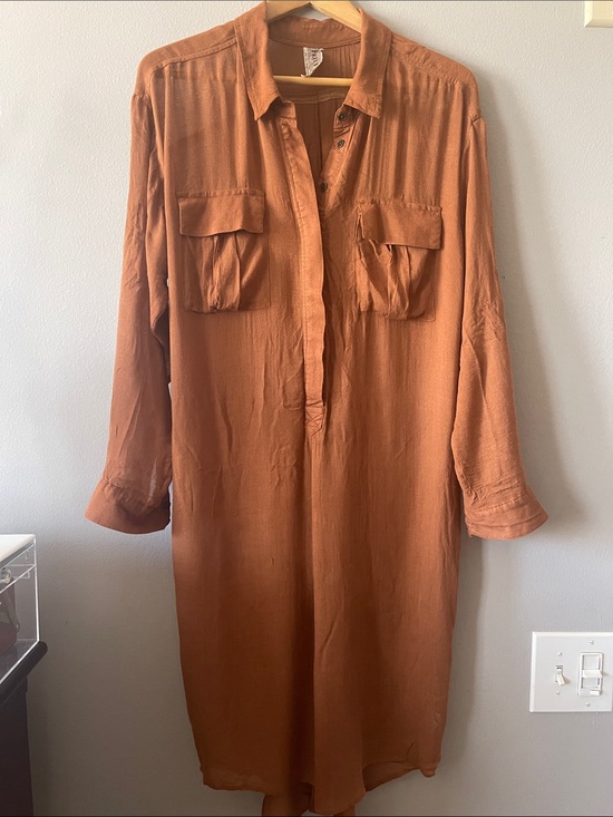Free People Dresses & Skirts - Free People Long Sleeve Shirt Dress softest fabric